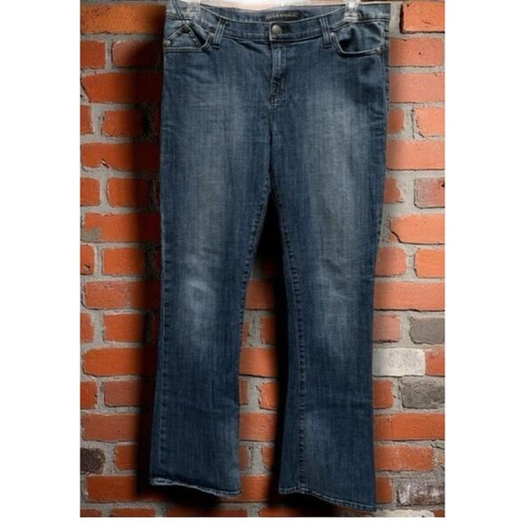 Women's Rock & Republic Dark Wash Denim Bootcut Blue Jeans Size 16 M - Picture 2 of 7